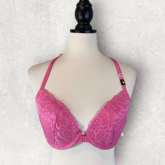 NWT Victoria’s Secret Pink Racerback Demi Bra Front Closure, 32DD - Picture 1 of 7